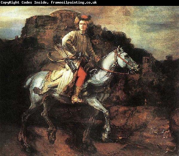 REMBRANDT Harmenszoon van Rijn The Polish Rider  A Lisowczyk on horseback.